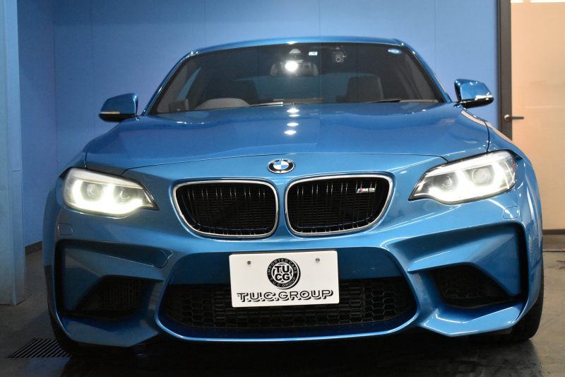 BMW Mシリーズ M2 6速MT LCI後期 ﾋｰﾀｰ付黒革 ｱﾀﾞﾌﾟﾃｨﾌﾞﾍｷｻｺﾞﾅﾙLEDﾍｯﾄﾞﾗｲﾄ&ﾃｰﾙ ﾀｯﾁﾊﾟﾈﾙHDDﾅﾋﾞBｶﾒﾗ 19AW 車線逸脱&歩行者警告 衝突軽減ﾌﾞﾚｰｷ ｶｰﾎﾞﾝｲﾝﾃﾘｱ ｽﾏｰﾄｷｰ 2年保証