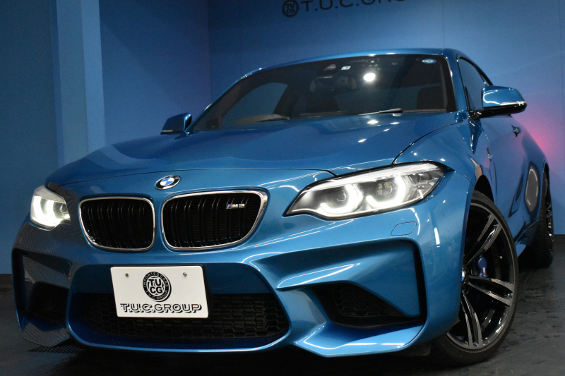 BMW Mシリーズ M2 6速MT LCI後期 ﾋｰﾀｰ付黒革 ｱﾀﾞﾌﾟﾃｨﾌﾞﾍｷｻｺﾞﾅﾙLEDﾍｯﾄﾞﾗｲﾄ&ﾃｰﾙ ﾀｯﾁﾊﾟﾈﾙHDDﾅﾋﾞBｶﾒﾗ 19AW 車線逸脱&歩行者警告 衝突軽減ﾌﾞﾚｰｷ ｶｰﾎﾞﾝｲﾝﾃﾘｱ ｽﾏｰﾄｷｰ 2年保証