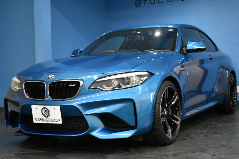 BMW Mシリーズ M2 6速MT LCI後期 ﾋｰﾀｰ付黒革 ｱﾀﾞﾌﾟﾃｨﾌﾞﾍｷｻｺﾞﾅﾙLEDﾍｯﾄﾞﾗｲﾄ&ﾃｰﾙ ﾀｯﾁﾊﾟﾈﾙHDDﾅﾋﾞBｶﾒﾗ 19AW 車線逸脱&歩行者警告 衝突軽減ﾌﾞﾚｰｷ ｶｰﾎﾞﾝｲﾝﾃﾘｱ ｽﾏｰﾄｷｰ 2年保証