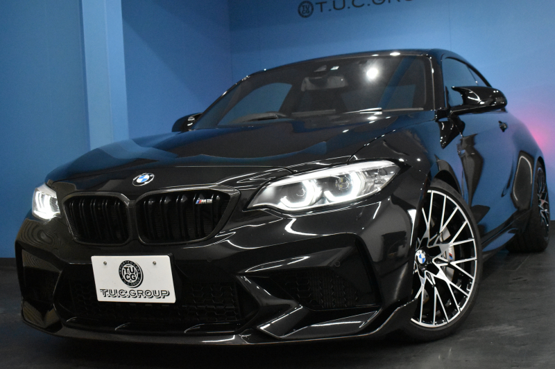 BMW Mシリーズ M2 ｺﾝﾍﾟﾃｨｼｮﾝ MDCT 7速DCT LCI後期 型式変更後ﾓﾃﾞﾙ KW車高調 MﾊﾟﾌｫｰﾏﾝｽFﾘｯﾌﾟｽﾎﾟｲﾗｰ ﾍｷｻｺﾞﾅﾙLEDﾍｯﾄﾞﾗｲﾄ&ﾃｰﾙ ﾋｰﾀｰ付黒革 ﾀｯﾁﾊﾟﾈﾙHDDﾅﾋﾞBｶﾒﾗ 19AW 車線逸脱&歩行者警告 衝突軽減ﾌﾞﾚｰｷ ｶｰﾎﾞﾝｲﾝﾃﾘｱ Mｼｰﾄﾍﾞﾙﾄ  2年保証
