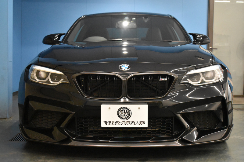 BMW Mシリーズ M2 ｺﾝﾍﾟﾃｨｼｮﾝ MDCT 7速DCT LCI後期 型式変更後ﾓﾃﾞﾙ KW車高調 MﾊﾟﾌｫｰﾏﾝｽFﾘｯﾌﾟｽﾎﾟｲﾗｰ ﾍｷｻｺﾞﾅﾙLEDﾍｯﾄﾞﾗｲﾄ&ﾃｰﾙ ﾋｰﾀｰ付黒革 ﾀｯﾁﾊﾟﾈﾙHDDﾅﾋﾞBｶﾒﾗ 19AW 車線逸脱&歩行者警告 衝突軽減ﾌﾞﾚｰｷ ｶｰﾎﾞﾝｲﾝﾃﾘｱ Mｼｰﾄﾍﾞﾙﾄ  2年保証