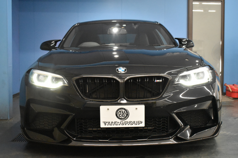 BMW Mシリーズ M2 ｺﾝﾍﾟﾃｨｼｮﾝ MDCT 7速DCT LCI後期 型式変更後ﾓﾃﾞﾙ KW車高調 MﾊﾟﾌｫｰﾏﾝｽFﾘｯﾌﾟｽﾎﾟｲﾗｰ ﾍｷｻｺﾞﾅﾙLEDﾍｯﾄﾞﾗｲﾄ&ﾃｰﾙ ﾋｰﾀｰ付黒革 ﾀｯﾁﾊﾟﾈﾙHDDﾅﾋﾞBｶﾒﾗ 19AW 車線逸脱&歩行者警告 衝突軽減ﾌﾞﾚｰｷ ｶｰﾎﾞﾝｲﾝﾃﾘｱ Mｼｰﾄﾍﾞﾙﾄ  2年保証