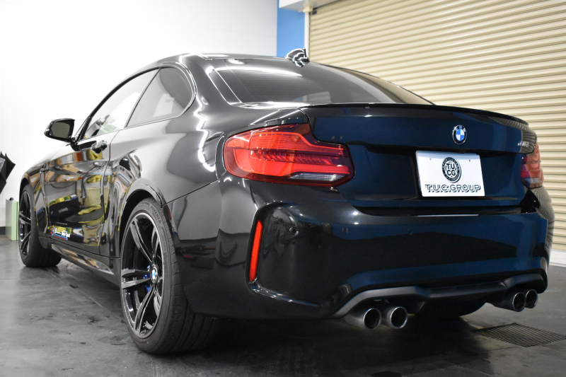 BMW Mシリーズ M2 6速MT LCI後期 ﾋｰﾀｰ付黒革 ｱﾀﾞﾌﾟﾃｨﾌﾞﾍｷｻｺﾞﾅﾙLEDﾍｯﾄﾞﾗｲﾄ&ﾃｰﾙ ﾀｯﾁﾊﾟﾈﾙHDDﾅﾋﾞBｶﾒﾗ 19AW 車線逸脱&歩行者警告 衝突軽減ﾌﾞﾚｰｷ ｶｰﾎﾞﾝｲﾝﾃﾘｱ ｽﾏｰﾄｷｰ 2年保証