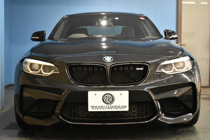 BMW Mシリーズ M2 6速MT LCI後期 ﾋｰﾀｰ付黒革 ｱﾀﾞﾌﾟﾃｨﾌﾞﾍｷｻｺﾞﾅﾙLEDﾍｯﾄﾞﾗｲﾄ&ﾃｰﾙ ﾀｯﾁﾊﾟﾈﾙHDDﾅﾋﾞBｶﾒﾗ 19AW 車線逸脱&歩行者警告 衝突軽減ﾌﾞﾚｰｷ ｶｰﾎﾞﾝｲﾝﾃﾘｱ ｽﾏｰﾄｷｰ 2年保証