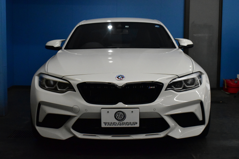 BMW Mシリーズ M2 ｺﾝﾍﾟﾃｨｼｮﾝ MDCT 7速DCT LCI後期 ｺﾝﾍﾟﾃｨｼｮﾝ専用410馬力ｴﾝｼﾞﾝ ﾍｷｻｺﾞﾅﾙLEDﾍｯﾄﾞﾗｲﾄ&ﾃｰﾙ ﾋｰﾀｰ付黒革 harman/kardon ﾀｯﾁﾊﾟﾈﾙHDDﾅﾋﾞBｶﾒﾗ 19AW 車線逸脱&歩行者警告 衝突軽減ﾌﾞﾚｰｷ ｶｰﾎﾞﾝｲﾝﾃﾘｱ Mｼｰﾄﾍﾞﾙﾄ  2年保証