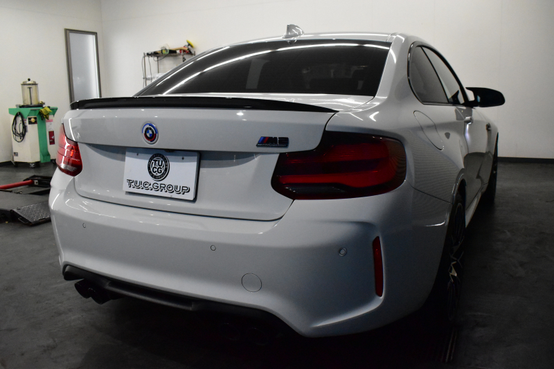 BMW Mシリーズ M2 ｺﾝﾍﾟﾃｨｼｮﾝ MDCT 7速DCT LCI後期 ｺﾝﾍﾟﾃｨｼｮﾝ専用410馬力ｴﾝｼﾞﾝ ﾍｷｻｺﾞﾅﾙLEDﾍｯﾄﾞﾗｲﾄ&ﾃｰﾙ ﾋｰﾀｰ付黒革 harman/kardon ﾀｯﾁﾊﾟﾈﾙHDDﾅﾋﾞBｶﾒﾗ 19AW 車線逸脱&歩行者警告 衝突軽減ﾌﾞﾚｰｷ ｶｰﾎﾞﾝｲﾝﾃﾘｱ Mｼｰﾄﾍﾞﾙﾄ  2年保証