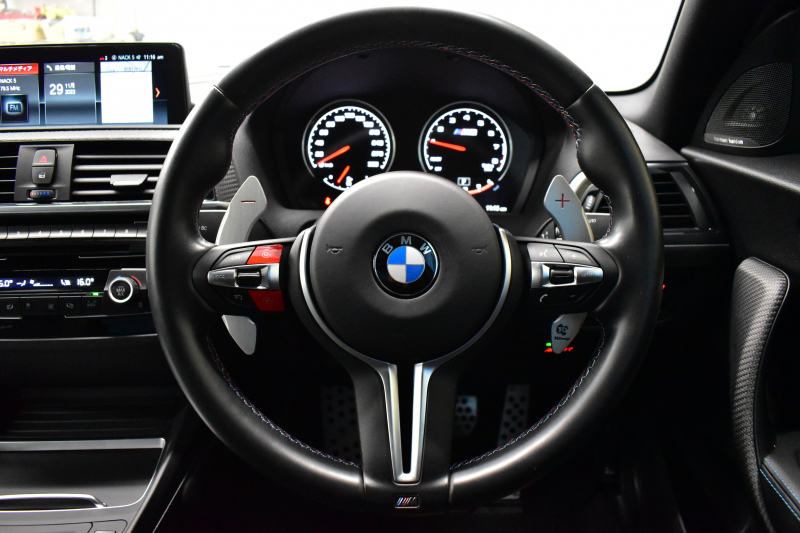 BMW Mシリーズ M2 ｺﾝﾍﾟﾃｨｼｮﾝ MDCT 7速DCT LCI後期 ｺﾝﾍﾟﾃｨｼｮﾝ専用410馬力ｴﾝｼﾞﾝ ﾍｷｻｺﾞﾅﾙLEDﾍｯﾄﾞﾗｲﾄ&ﾃｰﾙ ﾋｰﾀｰ付黒革 harman/kardon ﾀｯﾁﾊﾟﾈﾙHDDﾅﾋﾞBｶﾒﾗ 19AW 車線逸脱&歩行者警告 衝突軽減ﾌﾞﾚｰｷ ｶｰﾎﾞﾝｲﾝﾃﾘｱ Mｼｰﾄﾍﾞﾙﾄ  2年保証