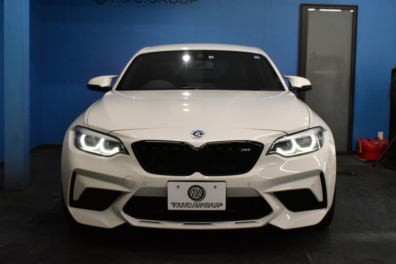 BMW Mシリーズ M2 ｺﾝﾍﾟﾃｨｼｮﾝ MDCT 7速DCT LCI後期 ｺﾝﾍﾟﾃｨｼｮﾝ専用410馬力ｴﾝｼﾞﾝ ﾍｷｻｺﾞﾅﾙLEDﾍｯﾄﾞﾗｲﾄ&ﾃｰﾙ ﾋｰﾀｰ付黒革 harman/kardon ﾀｯﾁﾊﾟﾈﾙHDDﾅﾋﾞBｶﾒﾗ 19AW 車線逸脱&歩行者警告 衝突軽減ﾌﾞﾚｰｷ ｶｰﾎﾞﾝｲﾝﾃﾘｱ Mｼｰﾄﾍﾞﾙﾄ  2年保証