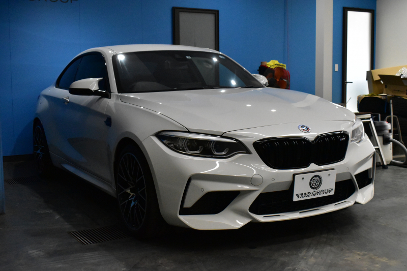 BMW Mシリーズ M2 ｺﾝﾍﾟﾃｨｼｮﾝ MDCT 7速DCT LCI後期 ｺﾝﾍﾟﾃｨｼｮﾝ専用410馬力ｴﾝｼﾞﾝ ﾍｷｻｺﾞﾅﾙLEDﾍｯﾄﾞﾗｲﾄ&ﾃｰﾙ ﾋｰﾀｰ付黒革 harman/kardon ﾀｯﾁﾊﾟﾈﾙHDDﾅﾋﾞBｶﾒﾗ 19AW 車線逸脱&歩行者警告 衝突軽減ﾌﾞﾚｰｷ ｶｰﾎﾞﾝｲﾝﾃﾘｱ Mｼｰﾄﾍﾞﾙﾄ  2年保証