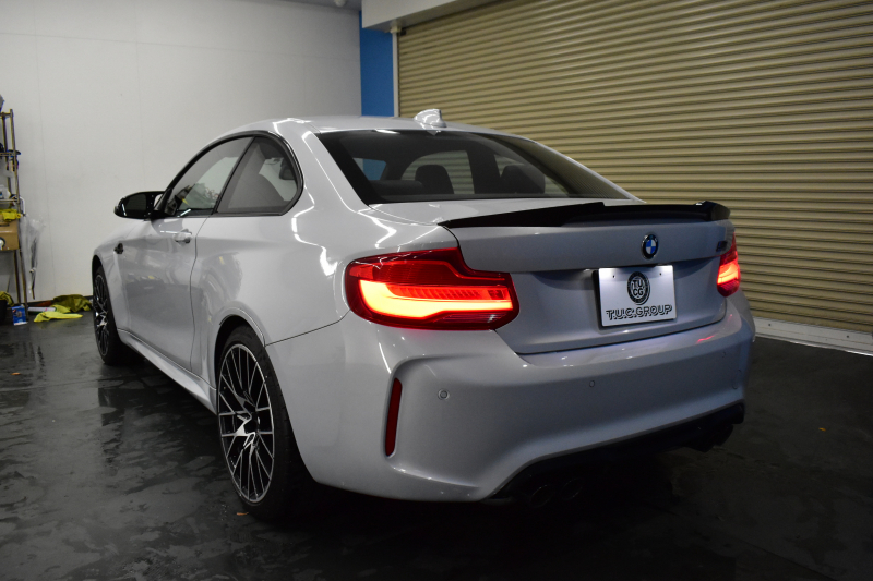 BMW Mシリーズ M2 ｺﾝﾍﾟﾃｨｼｮﾝ 6速MT LCI後期 ﾍｷｻｺﾞﾅﾙLEDﾍｯﾄﾞﾗｲﾄ&ﾃｰﾙ ﾋｰﾀｰ付黒革 harman/kardon ﾀｯﾁﾊﾟﾈﾙHDDﾅﾋﾞBｶﾒﾗ 19AW 車線逸脱&歩行者警告 衝突軽減ﾌﾞﾚｰｷ ｶｰﾎﾞﾝｲﾝﾃﾘｱ Mｼｰﾄﾍﾞﾙﾄ  2年保証