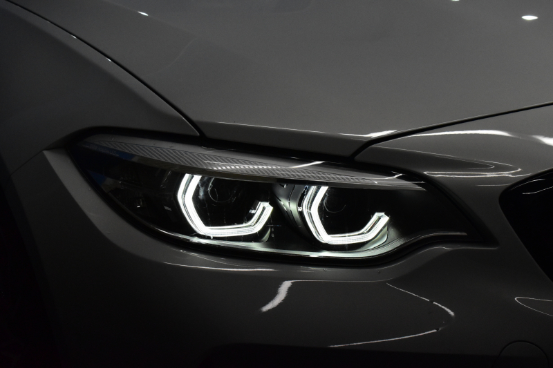 BMW Mシリーズ M2 ｺﾝﾍﾟﾃｨｼｮﾝ 6速MT LCI後期 ﾍｷｻｺﾞﾅﾙLEDﾍｯﾄﾞﾗｲﾄ&ﾃｰﾙ ﾋｰﾀｰ付黒革 harman/kardon ﾀｯﾁﾊﾟﾈﾙHDDﾅﾋﾞBｶﾒﾗ 19AW 車線逸脱&歩行者警告 衝突軽減ﾌﾞﾚｰｷ ｶｰﾎﾞﾝｲﾝﾃﾘｱ Mｼｰﾄﾍﾞﾙﾄ  2年保証