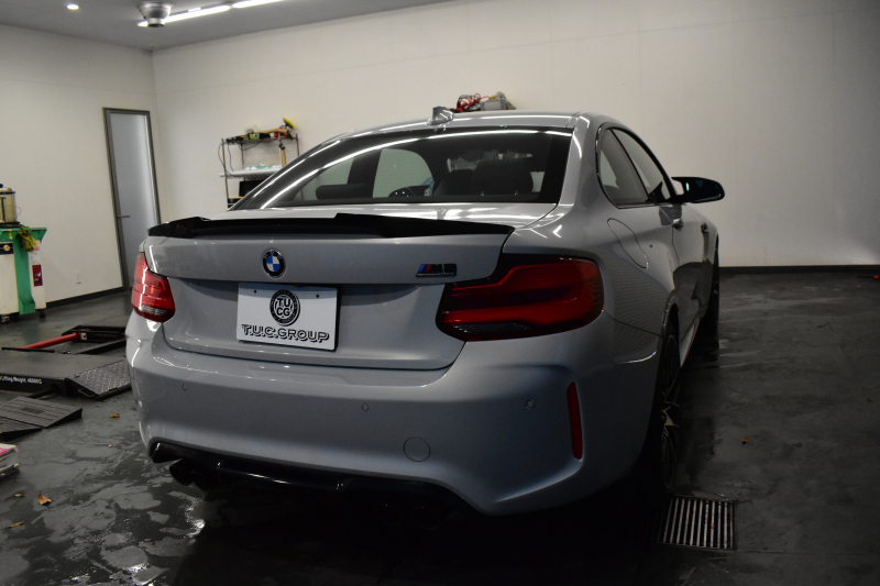 BMW Mシリーズ M2 ｺﾝﾍﾟﾃｨｼｮﾝ 6速MT LCI後期 ﾍｷｻｺﾞﾅﾙLEDﾍｯﾄﾞﾗｲﾄ&ﾃｰﾙ ﾋｰﾀｰ付黒革 harman/kardon ﾀｯﾁﾊﾟﾈﾙHDDﾅﾋﾞBｶﾒﾗ 19AW 車線逸脱&歩行者警告 衝突軽減ﾌﾞﾚｰｷ ｶｰﾎﾞﾝｲﾝﾃﾘｱ Mｼｰﾄﾍﾞﾙﾄ  2年保証