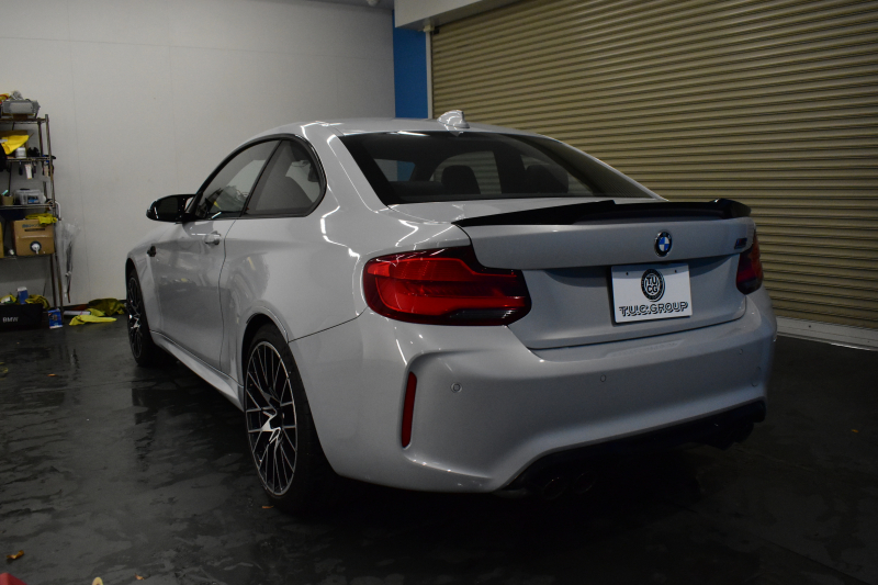 BMW Mシリーズ M2 ｺﾝﾍﾟﾃｨｼｮﾝ 6速MT LCI後期 ﾍｷｻｺﾞﾅﾙLEDﾍｯﾄﾞﾗｲﾄ&ﾃｰﾙ ﾋｰﾀｰ付黒革 harman/kardon ﾀｯﾁﾊﾟﾈﾙHDDﾅﾋﾞBｶﾒﾗ 19AW 車線逸脱&歩行者警告 衝突軽減ﾌﾞﾚｰｷ ｶｰﾎﾞﾝｲﾝﾃﾘｱ Mｼｰﾄﾍﾞﾙﾄ  2年保証