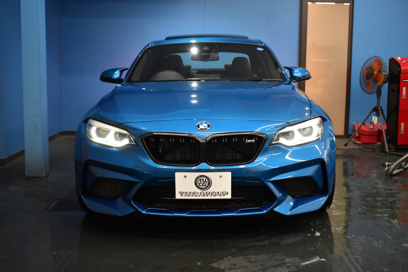 BMW Mシリーズ M2 ｺﾝﾍﾟﾃｨｼｮﾝ MDCT 7速DCT LCI後期 ｾﾚｸﾄ&MﾄﾞﾗｲﾊﾞｰｽﾞP ｻﾝR 最高速270㎞/h  ﾍｷｻｺﾞﾅﾙLEDﾍｯﾄﾞﾗｲﾄ&ﾃｰﾙ ﾋｰﾀｰ付黒革 harman/kardon ﾀｯﾁﾊﾟﾈﾙHDDﾅﾋﾞBｶﾒﾗ 19AW 車線逸脱&歩行者警告 衝突軽減ﾌﾞﾚｰｷ ｶｰﾎﾞﾝｲﾝﾃﾘｱ Mｼｰﾄﾍﾞﾙﾄ  2年保証