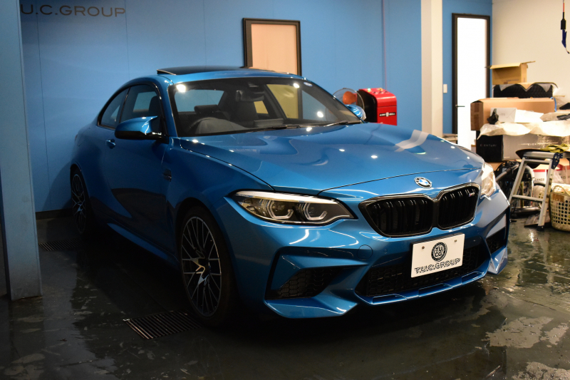 BMW Mシリーズ M2 ｺﾝﾍﾟﾃｨｼｮﾝ MDCT 7速DCT LCI後期 ｾﾚｸﾄ&MﾄﾞﾗｲﾊﾞｰｽﾞP ｻﾝR 最高速270㎞/h  ﾍｷｻｺﾞﾅﾙLEDﾍｯﾄﾞﾗｲﾄ&ﾃｰﾙ ﾋｰﾀｰ付黒革 harman/kardon ﾀｯﾁﾊﾟﾈﾙHDDﾅﾋﾞBｶﾒﾗ 19AW 車線逸脱&歩行者警告 衝突軽減ﾌﾞﾚｰｷ ｶｰﾎﾞﾝｲﾝﾃﾘｱ Mｼｰﾄﾍﾞﾙﾄ  2年保証