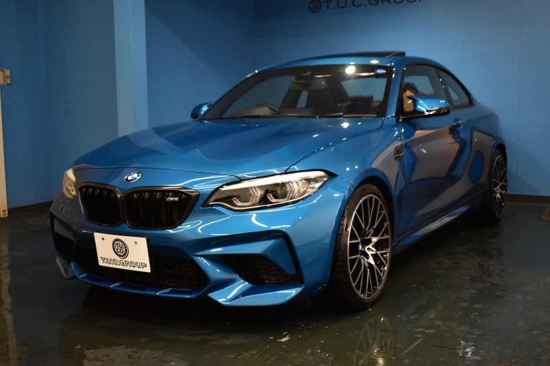 BMW Mシリーズ M2 ｺﾝﾍﾟﾃｨｼｮﾝ MDCT 7速DCT LCI後期 ｾﾚｸﾄ&MﾄﾞﾗｲﾊﾞｰｽﾞP ｻﾝR 最高速270㎞/h  ﾍｷｻｺﾞﾅﾙLEDﾍｯﾄﾞﾗｲﾄ&ﾃｰﾙ ﾋｰﾀｰ付黒革 harman/kardon ﾀｯﾁﾊﾟﾈﾙHDDﾅﾋﾞBｶﾒﾗ 19AW 車線逸脱&歩行者警告 衝突軽減ﾌﾞﾚｰｷ ｶｰﾎﾞﾝｲﾝﾃﾘｱ Mｼｰﾄﾍﾞﾙﾄ  2年保証