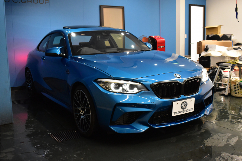 BMW Mシリーズ M2 ｺﾝﾍﾟﾃｨｼｮﾝ MDCT 7速DCT LCI後期 ｾﾚｸﾄ&MﾄﾞﾗｲﾊﾞｰｽﾞP ｻﾝR 最高速270㎞/h  ﾍｷｻｺﾞﾅﾙLEDﾍｯﾄﾞﾗｲﾄ&ﾃｰﾙ ﾋｰﾀｰ付黒革 harman/kardon ﾀｯﾁﾊﾟﾈﾙHDDﾅﾋﾞBｶﾒﾗ 19AW 車線逸脱&歩行者警告 衝突軽減ﾌﾞﾚｰｷ ｶｰﾎﾞﾝｲﾝﾃﾘｱ Mｼｰﾄﾍﾞﾙﾄ  2年保証