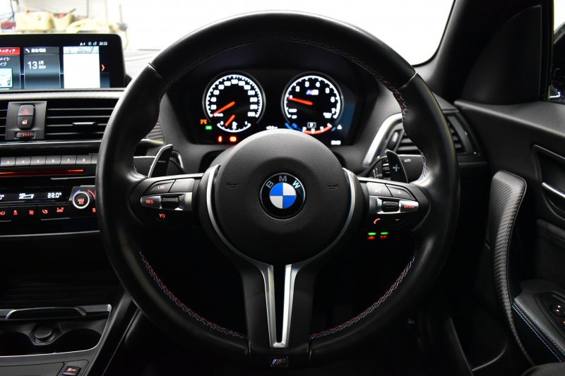 BMW Mシリーズ M2 MDCT 7速DCT LCI後期 ﾋｰﾀｰ付黒革 ｱﾀﾞﾌﾟﾃｨﾌﾞﾍｷｻｺﾞﾅﾙLEDﾍｯﾄﾞﾗｲﾄ&ﾃｰﾙ ﾀｯﾁﾊﾟﾈﾙHDDﾅﾋﾞ Bｶﾒﾗ ﾘｱPDC 19AW 車線逸脱&歩行者警告 衝突軽減ﾌﾞﾚｰｷ ｶｰﾎﾞﾝｲﾝﾃﾘｱ iｽﾄｯﾌﾟ ｽﾏｰﾄｷｰ 2年保証
