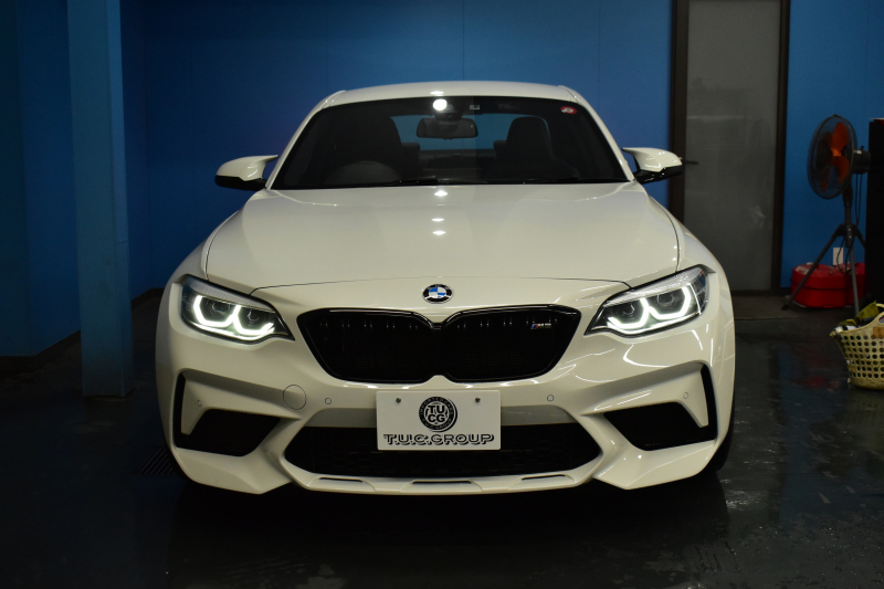 BMW Mシリーズ M2 ｺﾝﾍﾟﾃｨｼｮﾝ MDCT 7速DCT LCI後期 ｺﾝﾍﾟﾃｨｼｮﾝ専用410馬力ｴﾝｼﾞﾝ ﾍｷｻｺﾞﾅﾙLEDﾍｯﾄﾞﾗｲﾄ&ﾃｰﾙ ﾋｰﾀｰ付黒革 harman/kardon ﾀｯﾁﾊﾟﾈﾙHDDﾅﾋﾞBｶﾒﾗ 専用19AW 車線逸脱&歩行者警告 衝突軽減ﾌﾞﾚｰｷ ｶｰﾎﾞﾝｲﾝﾃﾘｱ Mｼｰﾄﾍﾞﾙﾄ  2年保証