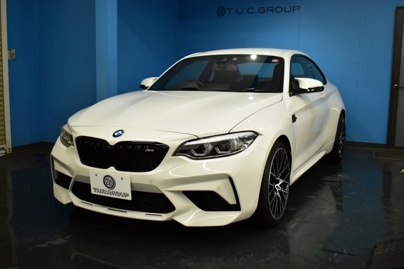BMW Mシリーズ M2 ｺﾝﾍﾟﾃｨｼｮﾝ MDCT 7速DCT LCI後期 ｺﾝﾍﾟﾃｨｼｮﾝ専用410馬力ｴﾝｼﾞﾝ ﾍｷｻｺﾞﾅﾙLEDﾍｯﾄﾞﾗｲﾄ&ﾃｰﾙ ﾋｰﾀｰ付黒革 harman/kardon ﾀｯﾁﾊﾟﾈﾙHDDﾅﾋﾞBｶﾒﾗ 専用19AW 車線逸脱&歩行者警告 衝突軽減ﾌﾞﾚｰｷ ｶｰﾎﾞﾝｲﾝﾃﾘｱ Mｼｰﾄﾍﾞﾙﾄ  2年保証