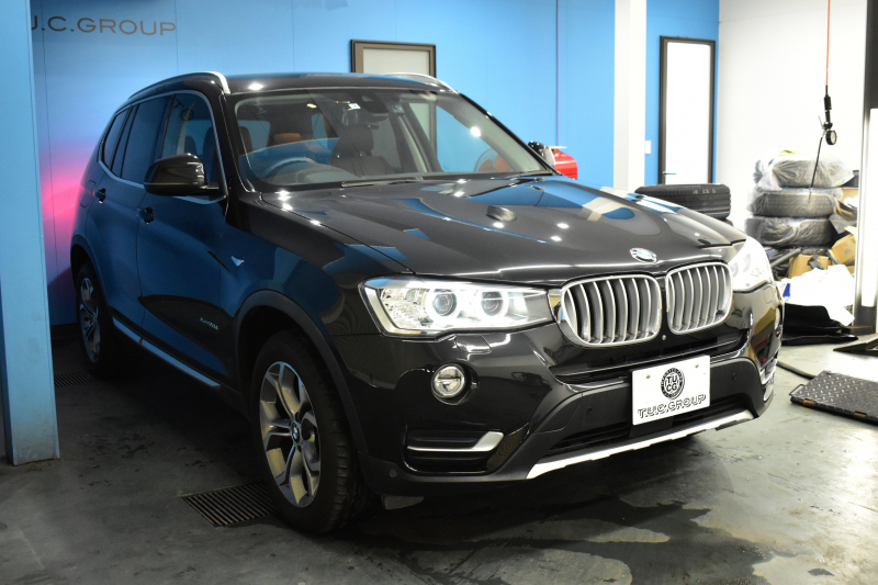 BMW X3 Xdrive20d Xﾗｲﾝ 最終ﾓﾃﾞﾙ ﾋｰﾀｰ付電動茶革 追従ACC LCW 横ﾒﾆｭｰ型ﾀｯﾁﾊﾟｯﾄﾞHDDﾅﾋﾞTV 360度ｶﾒﾗ 衝突軽減ﾌﾞﾚｰｷ 車線逸脱&歩行者警告  Bluetoothｵｰﾃﾞｨｵ&通話 電動ﾄﾗﾝｸ LEDﾌｫｸﾞﾗｲﾄ 18AW ｳｯﾄﾞﾊﾟﾈﾙ 2年保証