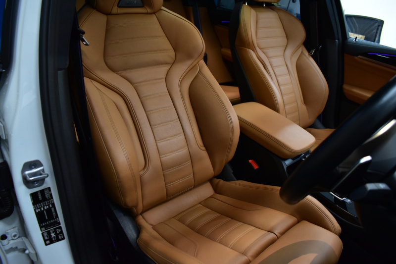 BMW X3 M40i 全席ﾋｰﾀｰ付ｺﾆｬｯｸ革専用形状Mｽﾎﾟｰﾂｼｰﾄ ﾌｧｽﾄﾄﾗｯｸ&ｾﾚｸﾄP 387馬力 ﾊﾟﾉﾗﾏｻﾝﾙｰﾌ ﾗｲﾌﾞｺｸﾋﾟｯﾄ ﾊｰﾏﾝｶｰﾄﾞﾝ 可変Mｻｽ Mｼｰﾄﾍﾞﾙﾄ 専用21AW HUD 追従ACC ｼﾞｪｽﾁｬｰｺﾝﾄﾛｰﾙ付ﾀｯﾁ画面ﾅﾋﾞTV 360度ｶﾒﾗ LEDﾍｯﾄﾞﾗｲﾄ