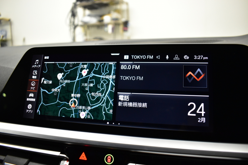 BMW 3シリーズ 320i Mｽﾎﾟｰﾂ ｺﾝﾌｫｰﾄP HUD ｼﾞｪｽﾁｬｰｺﾝﾄﾛｰﾙ付ﾀｯﾁﾊﾟﾈﾙﾅﾋﾞ ﾊﾟｰｷﾝｸﾞｱｼｽﾄﾌﾟﾗｽ 追従ACC LEDﾍｯﾄﾞﾗｲﾄ ｼｰﾄﾋｰﾀｰ 3Dﾋﾞｭｰ全周囲ｶﾒﾗ ｱｯﾌﾟﾙｶｰﾌﾟﾚｲ 側面衝突&車線変更&逸脱&歩行者警告 液晶ﾒｰﾀｰ 後退ｱｼｽﾄ ｱｸﾃｨﾌﾞPDC緊急ﾌﾞﾚｰｷ  2年保証