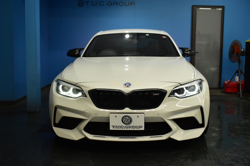 BMW Mシリーズ M2 ｺﾝﾍﾟﾃｨｼｮﾝ MDCT 7速DCT LCI後期 ｺﾝﾍﾟﾃｨｼｮﾝ専用410馬力ｴﾝｼﾞﾝ  Mﾊﾟﾌｫ車高調 ﾍｷｻｺﾞﾅﾙLEDﾍｯﾄﾞﾗｲﾄ&ﾃｰﾙ ﾋｰﾀｰ付黒革 harman/kardon ﾀｯﾁﾊﾟﾈﾙHDDﾅﾋﾞBｶﾒﾗ 専用19AW 車線逸脱&歩行者警告 衝突軽減ﾌﾞﾚｰｷ ｶｰﾎﾞﾝｲﾝﾃﾘｱ Mｼｰﾄﾍﾞﾙﾄ  2年保証