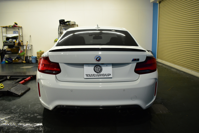 BMW Mシリーズ M2 ｺﾝﾍﾟﾃｨｼｮﾝ MDCT 7速DCT LCI後期 ｺﾝﾍﾟﾃｨｼｮﾝ専用410馬力ｴﾝｼﾞﾝ  Mﾊﾟﾌｫ車高調 ﾍｷｻｺﾞﾅﾙLEDﾍｯﾄﾞﾗｲﾄ&ﾃｰﾙ ﾋｰﾀｰ付黒革 harman/kardon ﾀｯﾁﾊﾟﾈﾙHDDﾅﾋﾞBｶﾒﾗ 専用19AW 車線逸脱&歩行者警告 衝突軽減ﾌﾞﾚｰｷ ｶｰﾎﾞﾝｲﾝﾃﾘｱ Mｼｰﾄﾍﾞﾙﾄ  2年保証