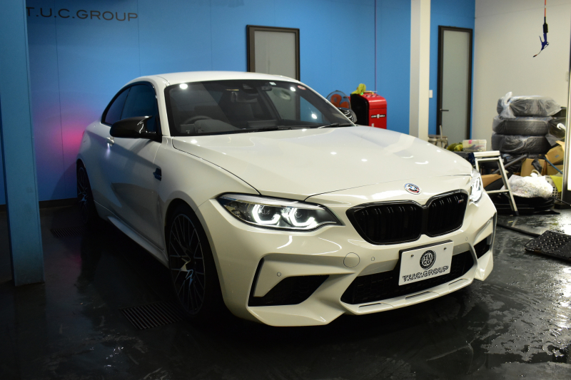 BMW Mシリーズ M2 ｺﾝﾍﾟﾃｨｼｮﾝ MDCT 7速DCT LCI後期 ｺﾝﾍﾟﾃｨｼｮﾝ専用410馬力ｴﾝｼﾞﾝ  Mﾊﾟﾌｫ車高調 ﾍｷｻｺﾞﾅﾙLEDﾍｯﾄﾞﾗｲﾄ&ﾃｰﾙ ﾋｰﾀｰ付黒革 harman/kardon ﾀｯﾁﾊﾟﾈﾙHDDﾅﾋﾞBｶﾒﾗ 専用19AW 車線逸脱&歩行者警告 衝突軽減ﾌﾞﾚｰｷ ｶｰﾎﾞﾝｲﾝﾃﾘｱ Mｼｰﾄﾍﾞﾙﾄ  2年保証