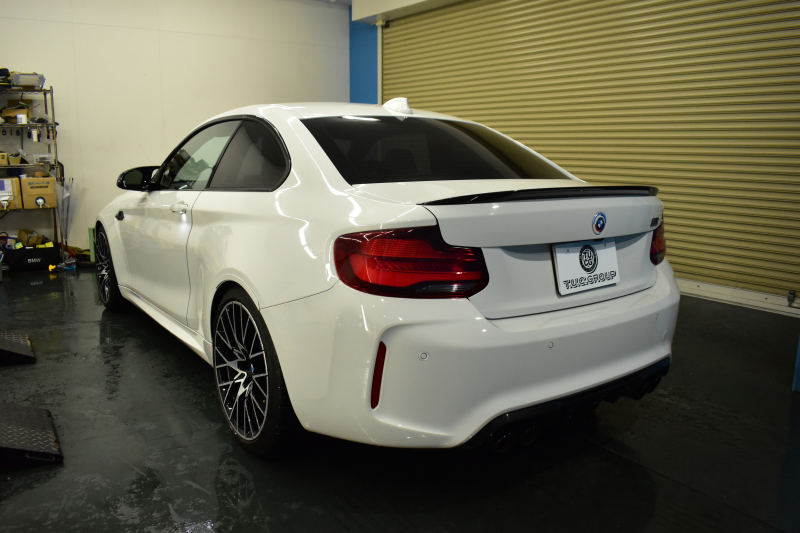 BMW Mシリーズ M2 ｺﾝﾍﾟﾃｨｼｮﾝ MDCT 7速DCT LCI後期 ｺﾝﾍﾟﾃｨｼｮﾝ専用410馬力ｴﾝｼﾞﾝ  Mﾊﾟﾌｫ車高調 ﾍｷｻｺﾞﾅﾙLEDﾍｯﾄﾞﾗｲﾄ&ﾃｰﾙ ﾋｰﾀｰ付黒革 harman/kardon ﾀｯﾁﾊﾟﾈﾙHDDﾅﾋﾞBｶﾒﾗ 専用19AW 車線逸脱&歩行者警告 衝突軽減ﾌﾞﾚｰｷ ｶｰﾎﾞﾝｲﾝﾃﾘｱ Mｼｰﾄﾍﾞﾙﾄ  2年保証