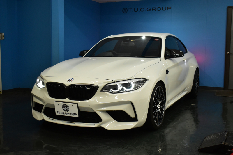 BMW Mシリーズ M2 ｺﾝﾍﾟﾃｨｼｮﾝ MDCT 7速DCT LCI後期 ｺﾝﾍﾟﾃｨｼｮﾝ専用410馬力ｴﾝｼﾞﾝ  Mﾊﾟﾌｫ車高調 ﾍｷｻｺﾞﾅﾙLEDﾍｯﾄﾞﾗｲﾄ&ﾃｰﾙ ﾋｰﾀｰ付黒革 harman/kardon ﾀｯﾁﾊﾟﾈﾙHDDﾅﾋﾞBｶﾒﾗ 専用19AW 車線逸脱&歩行者警告 衝突軽減ﾌﾞﾚｰｷ ｶｰﾎﾞﾝｲﾝﾃﾘｱ Mｼｰﾄﾍﾞﾙﾄ  2年保証