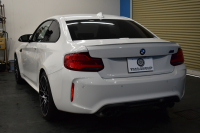 BMW Mシリーズ M2 ｺﾝﾍﾟﾃｨｼｮﾝ 6速MT LCI後期 ｺﾝﾍﾟﾃｨｼｮﾝ専用410馬力ｴﾝｼﾞﾝ ﾍｷｻｺﾞﾅﾙLEDﾍｯﾄﾞﾗｲﾄ&ﾃｰﾙ ﾋｰﾀｰ付黒革 ﾀｯﾁﾊﾟﾈﾙHDDﾅﾋﾞBｶﾒﾗ 専用19AW 車線逸脱&歩行者警告 衝突軽減ﾌﾞﾚｰｷ ｶｰﾎﾞﾝｲﾝﾃﾘｱ Mｼｰﾄﾍﾞﾙﾄ  2年保証