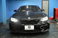BMW Mシリーズ M2 ｺﾝﾍﾟﾃｨｼｮﾝ MDCT 7速DCT LCI後期 ｺﾝﾍﾟﾃｨｼｮﾝ専用410馬力ｴﾝｼﾞﾝ ﾍｷｻｺﾞﾅﾙLEDﾍｯﾄﾞﾗｲﾄ&ﾃｰﾙ ﾋｰﾀｰ付黒革 ﾀｯﾁﾊﾟﾈﾙHDDﾅﾋﾞBｶﾒﾗ 19AW 衝突軽減B ｶｰﾎﾞﾝｲﾝﾃﾘｱ Mｼｰﾄﾍﾞﾙﾄ 2年保証