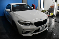 BMW Mシリーズ M2 ｺﾝﾍﾟﾃｨｼｮﾝ MDCT 7速DCT LCI後期  ﾊｰﾏﾝｶｰﾄﾞﾝ 専用410馬力ｴﾝｼﾞﾝ LEDﾍｯﾄﾞﾗｲﾄ&ﾃｰﾙ ﾋｰﾀｰ付黒革 ﾀｯﾁﾊﾟﾈﾙHDDﾅﾋﾞBｶﾒﾗ 19AW 衝突軽減ﾌﾞﾚｰｷ 車線逸脱＆歩行者警告  Mｼｰﾄﾍﾞﾙﾄ 2年保証