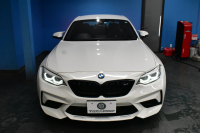 BMW Mシリーズ M2 ｺﾝﾍﾟﾃｨｼｮﾝ MDCT 7速DCT LCI後期  ﾊｰﾏﾝｶｰﾄﾞﾝ 専用410馬力ｴﾝｼﾞﾝ LEDﾍｯﾄﾞﾗｲﾄ&ﾃｰﾙ ﾋｰﾀｰ付黒革 ﾀｯﾁﾊﾟﾈﾙHDDﾅﾋﾞBｶﾒﾗ 19AW 衝突軽減ﾌﾞﾚｰｷ 車線逸脱＆歩行者警告  Mｼｰﾄﾍﾞﾙﾄ 2年保証