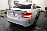 BMW Mシリーズ M2 ｺﾝﾍﾟﾃｨｼｮﾝ MDCT 7速DCT LCI後期  ﾊｰﾏﾝｶｰﾄﾞﾝ 専用410馬力ｴﾝｼﾞﾝ LEDﾍｯﾄﾞﾗｲﾄ&ﾃｰﾙ ﾋｰﾀｰ付黒革 ｱｲﾊﾞｯﾊﾀﾞｳﾝｻｽ ｶｰﾎﾞﾝFﾘｯﾌﾟ&ﾄﾗﾝｸｽﾎﾟｲﾗｰ&Rﾃﾞｨﾌｭｰｻﾞｰ ﾀｯﾁﾊﾟﾈﾙHDDﾅﾋﾞBｶﾒﾗ 19AW 衝突軽減B 車線逸脱＆歩行者警告 Mｼｰﾄﾍﾞﾙﾄ 2年保証