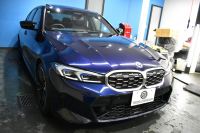 BMW 3シリーズ M340i Xﾄﾞﾗｲﾌﾞ LCI後期 新車保証R9月1月迄 1ｵｰﾅｰ individualﾀﾝｻﾞﾅｲﾄﾌﾞﾙｰ外装  ｻﾝﾙｰﾌ ﾋｰﾀｰ付黒ﾒﾘﾉ革 ｽﾃｱﾘﾝｸﾞﾋｰﾀｰ  ｶｰﾌﾞﾄﾞﾃﾞｨｽﾌﾟﾚｲ ACC HUD 可変Mｻｽ 19AW Mｽﾎﾟｰﾂﾌﾞﾚｰｷ&ﾃﾞﾌ ﾀｯﾁﾊﾟﾈﾙﾅﾋﾞ全周囲ｶﾒﾗ ﾊｰﾏﾝｶｰﾄﾞﾝ 2年保証