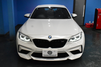 BMW Mシリーズ M2 ｺﾝﾍﾟﾃｨｼｮﾝ MDCT 7速DCT LCI後期  ﾊｰﾏﾝｶｰﾄﾞﾝ 専用410馬力ｴﾝｼﾞﾝ LEDﾍｯﾄﾞﾗｲﾄ&ﾃｰﾙ ﾋｰﾀｰ付黒革 ﾀｯﾁﾊﾟﾈﾙHDDﾅﾋﾞBｶﾒﾗ 19AW 衝突軽減ﾌﾞﾚｰｷ 車線逸脱＆歩行者警告  Mｼｰﾄﾍﾞﾙﾄ 2年保証