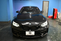 BMW Mシリーズ M2 ｺﾝﾍﾟﾃｨｼｮﾝ MDCT 7速DCT LCI後期  ﾊｰﾏﾝｶｰﾄﾞﾝ 専用410馬力ｴﾝｼﾞﾝ LEDﾍｯﾄﾞﾗｲﾄ&ﾃｰﾙ ﾋｰﾀｰ付黒革 ﾀｯﾁﾊﾟﾈﾙHDDﾅﾋﾞBｶﾒﾗ 19AW 衝突軽減ﾌﾞﾚｰｷ 車線逸脱＆歩行者警告  Mｼｰﾄﾍﾞﾙﾄ 2年保証