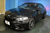 BMW Mシリーズ M2 ｺﾝﾍﾟﾃｨｼｮﾝ MDCT 7速DCT LCI後期  ﾊｰﾏﾝｶｰﾄﾞﾝ 専用410馬力ｴﾝｼﾞﾝ LEDﾍｯﾄﾞﾗｲﾄ&ﾃｰﾙ ﾋｰﾀｰ付黒革 ﾀｯﾁﾊﾟﾈﾙHDDﾅﾋﾞBｶﾒﾗ 19AW 衝突軽減ﾌﾞﾚｰｷ 車線逸脱＆歩行者警告  Mｼｰﾄﾍﾞﾙﾄ 2年保証