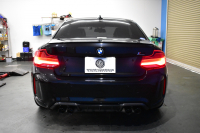 BMW Mシリーズ M2 ｺﾝﾍﾟﾃｨｼｮﾝ MDCT 7速DCT LCI後期  ﾊｰﾏﾝｶｰﾄﾞﾝ 専用410馬力ｴﾝｼﾞﾝ LEDﾍｯﾄﾞﾗｲﾄ&ﾃｰﾙ ﾋｰﾀｰ付黒革 ｶｰﾎﾞﾝﾘﾔﾃﾞｨﾌｭｰｻﾞｰ ﾀｯﾁﾊﾟﾈﾙHDDﾅﾋﾞBｶﾒﾗ 19AW 衝突軽減ﾌﾞﾚｰｷ 車線逸脱＆歩行者警告  Mｼｰﾄﾍﾞﾙﾄ 2年保証