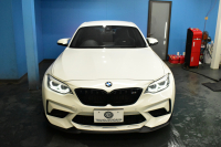 BMW Mシリーズ M2 ｺﾝﾍﾟﾃｨｼｮﾝ LCI後期 6MT 専用410馬力ｴﾝｼﾞﾝ LEDﾍｯﾄﾞﾗｲﾄ&ﾃｰﾙ ﾋｰﾀｰ付黒革 ﾀｯﾁﾊﾟﾈﾙHDDﾅﾋﾞBｶﾒﾗ IDING POWER19AW&ﾌﾞﾚｰｷﾛｰﾀｰ 社外ﾘｯﾌﾟ&ﾄﾗﾝｸｽﾎﾟｲﾗｰ Mｽﾎﾟｰﾂﾌﾞﾚｰｷ 衝突軽減ﾌﾞﾚｰｷ 車線逸脱＆歩行者警告 Mｼｰﾄﾍﾞﾙﾄ 2年保証