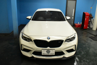 BMW Mシリーズ M2 ｺﾝﾍﾟﾃｨｼｮﾝ LCI後期 6MT 専用410馬力ｴﾝｼﾞﾝ LEDﾍｯﾄﾞﾗｲﾄ&ﾃｰﾙ ﾋｰﾀｰ付黒革 ﾀｯﾁﾊﾟﾈﾙHDDﾅﾋﾞBｶﾒﾗ IDING POWER19AW&ﾌﾞﾚｰｷﾛｰﾀｰ 社外ﾘｯﾌﾟ&ﾄﾗﾝｸｽﾎﾟｲﾗｰ Mｽﾎﾟｰﾂﾌﾞﾚｰｷ 衝突軽減ﾌﾞﾚｰｷ 車線逸脱＆歩行者警告 Mｼｰﾄﾍﾞﾙﾄ 2年保証