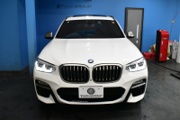 BMW X3 M40d ﾊｲﾗｲﾝP 326馬力 ﾊﾟﾉﾗﾏｻﾝﾙｰﾌ 全席ﾋｰﾀｰ付黒革 21AW 追従ACC HUD Mｽﾎﾟｰﾂﾌﾞﾚｰｷ&ﾃﾞﾌ ﾀｯﾁﾊﾟﾈﾙﾅﾋﾞ ﾌﾙｾｸﾞ 全周囲ｶﾒﾗ3Dﾋﾞｭｰ ｱﾀﾞﾌﾟﾃｨﾌﾞLEDﾍｯﾄﾞﾗｲﾄ 電動Rｹﾞｰﾄ ﾜｲﾔﾚｽ充電 液晶ﾒｰﾀｰ 2年保証