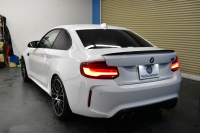 BMW Mシリーズ M2 ｺﾝﾍﾟﾃｨｼｮﾝ MDCT 7速DCT LCI後期  ﾊｰﾏﾝｶｰﾄﾞﾝ 専用410馬力ｴﾝｼﾞﾝ LEDﾍｯﾄﾞﾗｲﾄ&ﾃｰﾙ ﾋｰﾀｰ付黒革 AKRAPOVICﾏﾌﾗｰ ｶｰﾎﾞﾝﾌﾛﾝﾄｽﾎﾟｲﾗｰ ｶｰﾎﾞﾝﾘﾔﾃﾞｨﾌｭｰｻﾞｰ ﾀｯﾁﾊﾟﾈﾙHDDﾅﾋﾞBｶﾒﾗ 19AW 衝突軽減ﾌﾞﾚｰｷ 車線逸脱＆歩行者警告 2年保証