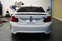 BMW Mシリーズ M2 ｺﾝﾍﾟﾃｨｼｮﾝ MDCT 7速DCT LCI後期  ﾊｰﾏﾝｶｰﾄﾞﾝ 専用410馬力ｴﾝｼﾞﾝ LEDﾍｯﾄﾞﾗｲﾄ&ﾃｰﾙ ﾋｰﾀｰ付黒革 AKRAPOVICﾏﾌﾗｰ ｶｰﾎﾞﾝﾌﾛﾝﾄｽﾎﾟｲﾗｰ ｶｰﾎﾞﾝﾘﾔﾃﾞｨﾌｭｰｻﾞｰ ﾀｯﾁﾊﾟﾈﾙHDDﾅﾋﾞBｶﾒﾗ 19AW 衝突軽減ﾌﾞﾚｰｷ 車線逸脱＆歩行者警告 2年保証
