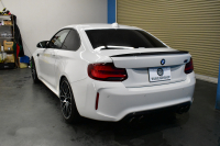 BMW Mシリーズ M2 ｺﾝﾍﾟﾃｨｼｮﾝ MDCT 7速DCT LCI後期  ﾊｰﾏﾝｶｰﾄﾞﾝ 専用410馬力ｴﾝｼﾞﾝ LEDﾍｯﾄﾞﾗｲﾄ&ﾃｰﾙ ﾋｰﾀｰ付黒革 AKRAPOVICﾏﾌﾗｰ ｶｰﾎﾞﾝﾌﾛﾝﾄｽﾎﾟｲﾗｰ ｶｰﾎﾞﾝﾘﾔﾃﾞｨﾌｭｰｻﾞｰ ﾀｯﾁﾊﾟﾈﾙHDDﾅﾋﾞBｶﾒﾗ 19AW 衝突軽減ﾌﾞﾚｰｷ 車線逸脱＆歩行者警告 2年保証