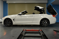 BMW 4シリーズ 435i ｶﾌﾞﾘｵﾚMｽﾎﾟｰﾂ ｱﾄﾞﾊﾞﾝｽﾄﾞｱｸﾃｨﾌﾞｾｰﾌﾃｨｰP Mﾊﾟﾌｫ-ﾏﾝｽ20AW 追従ACC HUD 直6ﾀｰﾎﾞ 電動ﾒﾀﾙﾙｰﾌ ﾋｰﾀｰ付黒革ｴｱｶﾗｰ LEDﾍｯﾄﾞﾗｲﾄ 車線逸脱&歩行者警告 衝突軽減B ﾌﾙｾｸﾞﾅﾋﾞBｶﾒﾗ前後PDC ｽﾏｰﾄｷｰ 2年保証