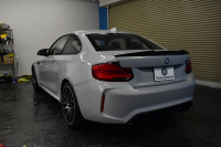 BMW Mシリーズ M2 ｺﾝﾍﾟﾃｨｼｮﾝ 6速MT LCI後期 ﾍｷｻｺﾞﾅﾙLEDﾍｯﾄﾞﾗｲﾄ&ﾃｰﾙ ﾋｰﾀｰ付黒革 harman/kardon ﾀｯﾁﾊﾟﾈﾙHDDﾅﾋﾞBｶﾒﾗ 19AW 車線逸脱&歩行者警告 衝突軽減ﾌﾞﾚｰｷ ｶｰﾎﾞﾝｲﾝﾃﾘｱ Mｼｰﾄﾍﾞﾙﾄ  2年保証